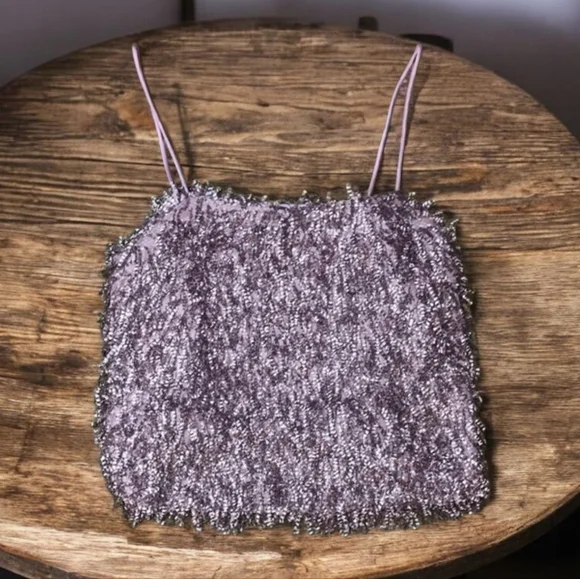 NWT Revolve 2 PIECE Endless Rose Fringe Skirt Set in Purple Size Small - Picture 8 of 14